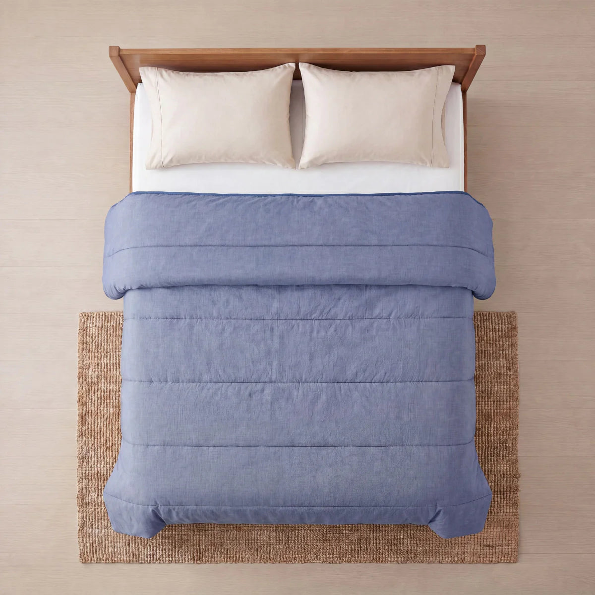 Zelesta Comfort Structure Couette Été - Denim
