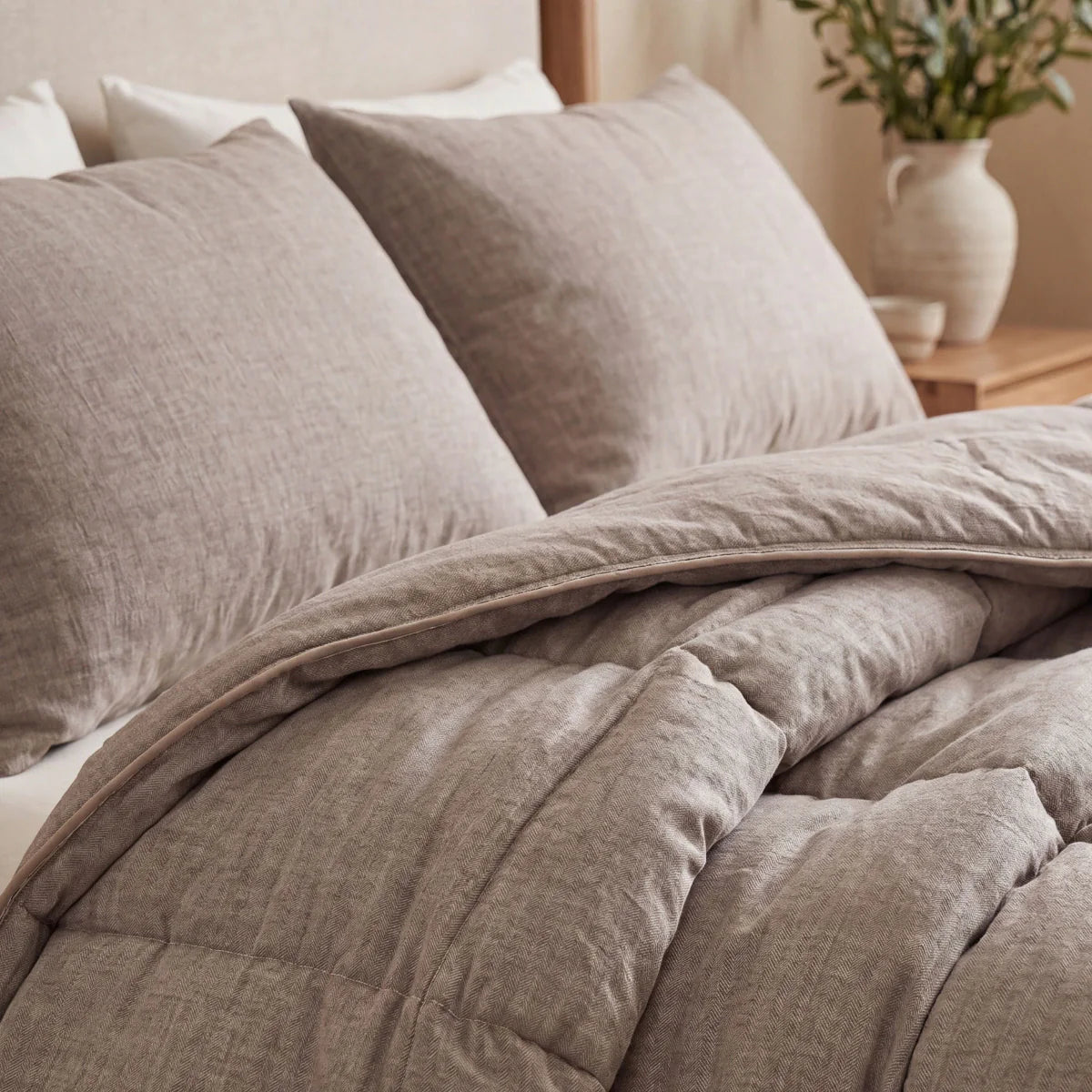 Zelesta Comfort Structure Pillowcase Set of 2 - Anthracite
