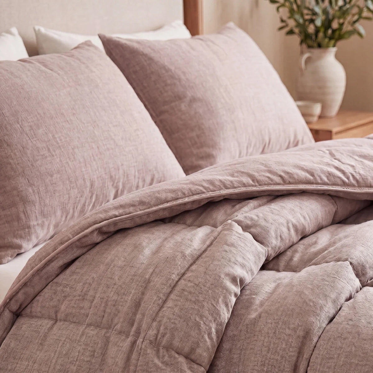 Zelesta Comfort Structure Pillowcase Set of 2 - Taupe