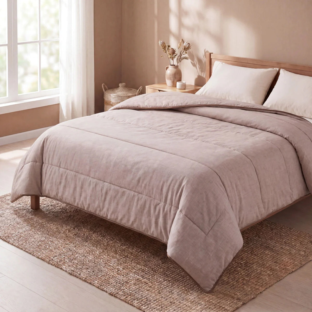 Zelesta Comfort Structure Summerduvet - Taupe