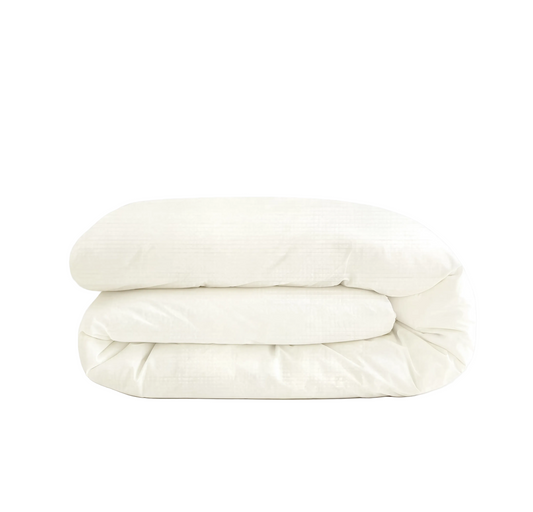 Couette Zelesta Pure Uni Sans Coutures en Coton - Cloud Dancer