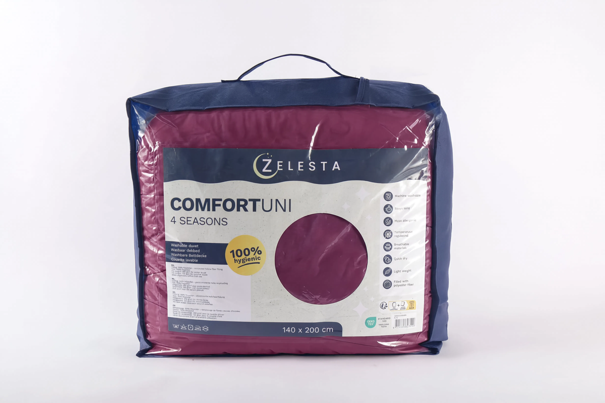 Zelesta Comfort Uni 4-Season Duvet - Bordeaux