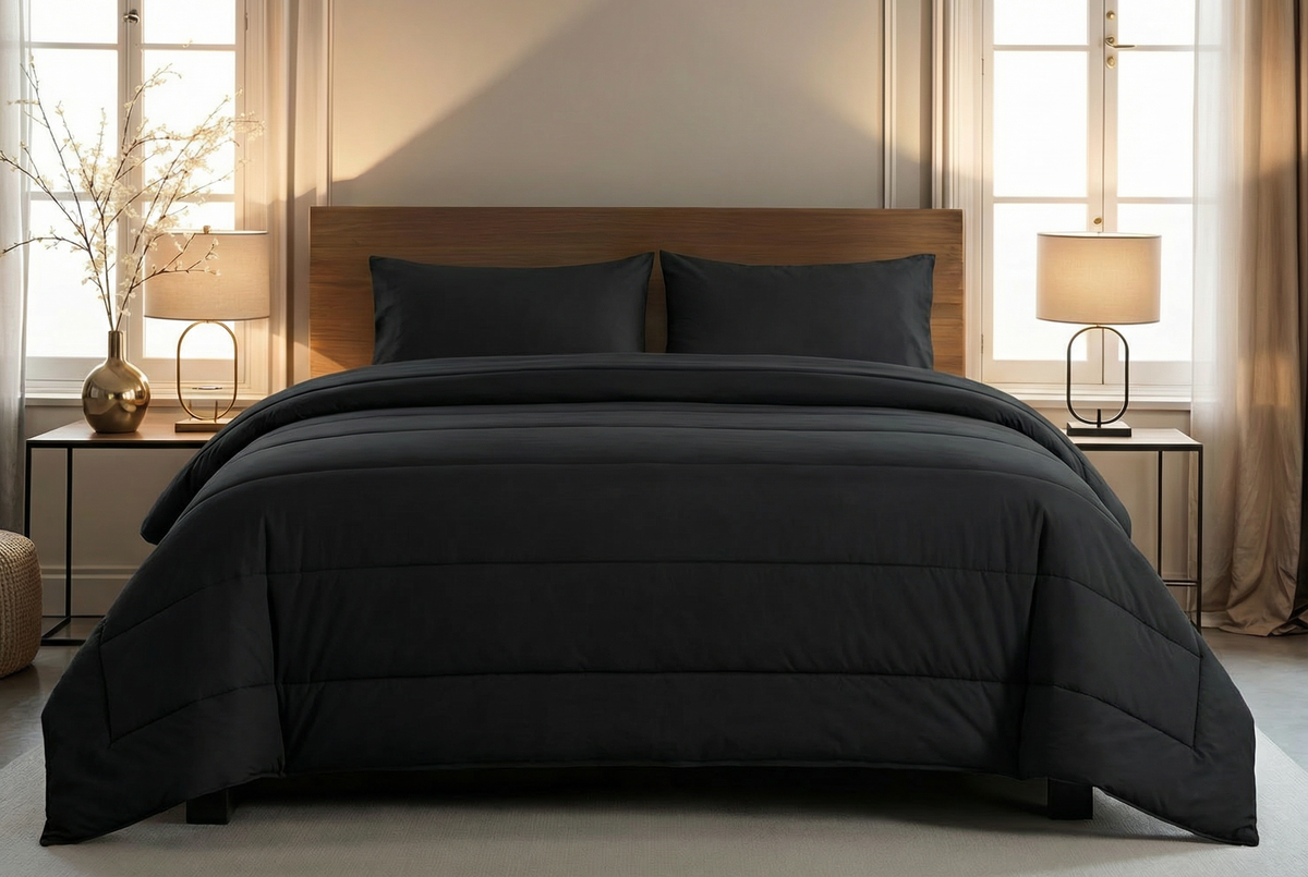 Zelesta Comfort Uni Couette 4 Saisons - Noir