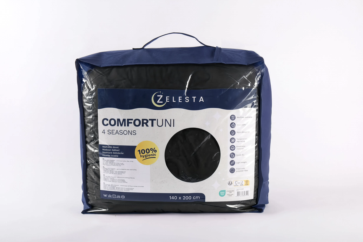 Zelesta Comfort Uni Couette 4 Saisons - Noir