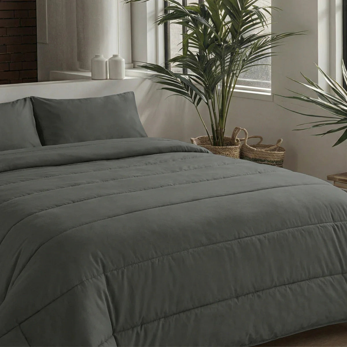 Couette d'été Zelesta Comfort Uni - Anthracite