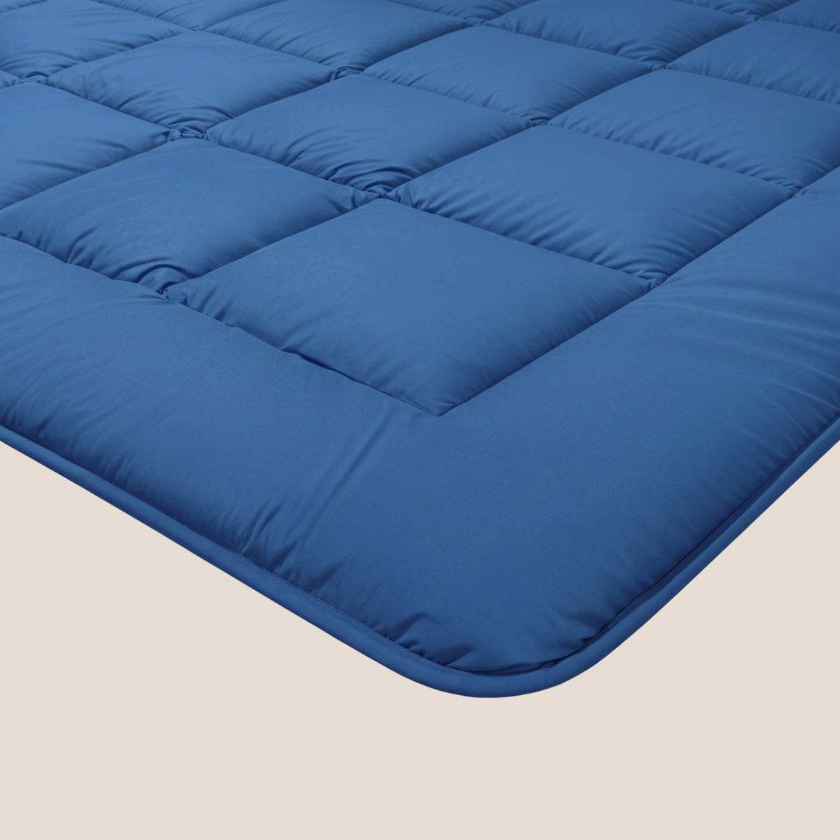 Zelesta Deluxe Design Satin Cotton - Blue Multicolor Leaves
