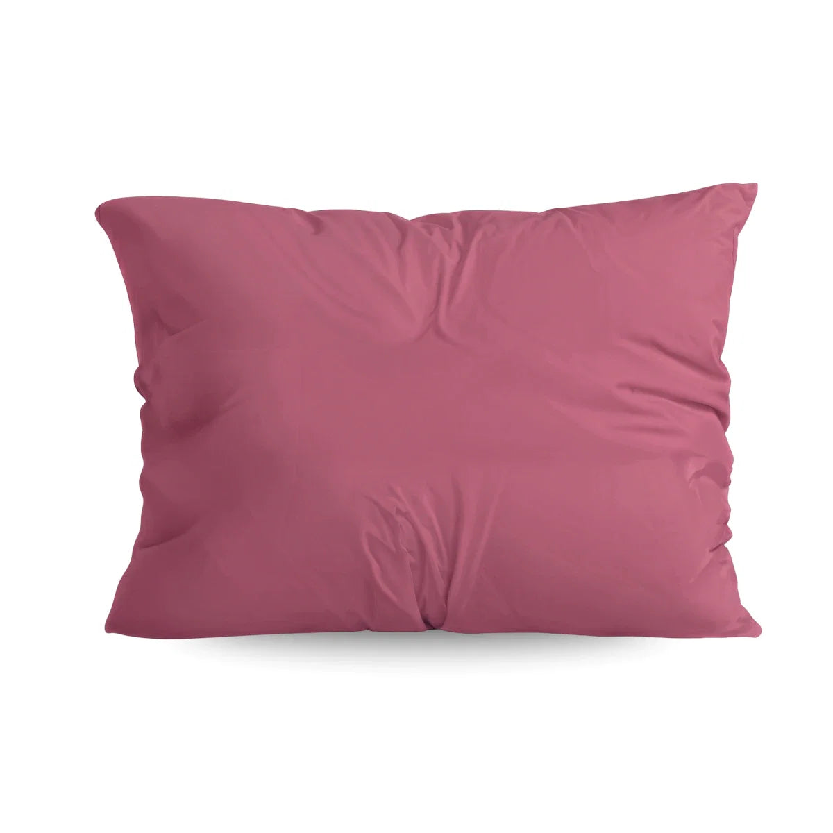 Zelesta Deluxe Design Satin Cotton Pillowcase - Pink Multicolor Leaves