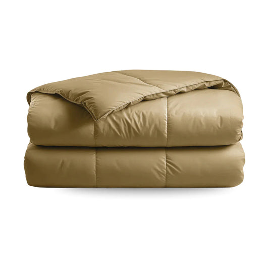 Zelesta Deluxe Uni Satin Cotton Summer Duvet - Ochre Yellow