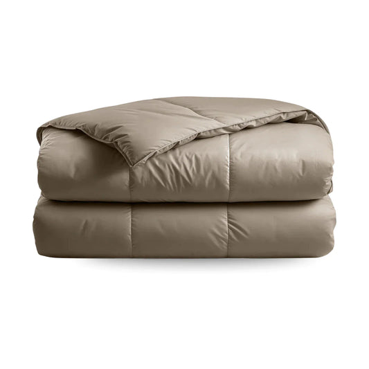 Zelesta Deluxe Uni Satin Cotton Summer Duvet - Walnut Brown