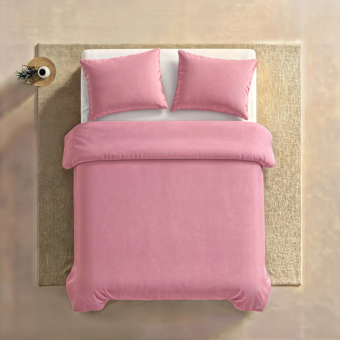 Couette Zelesta Comfort Uni Sans Coutures - Rose Poudré