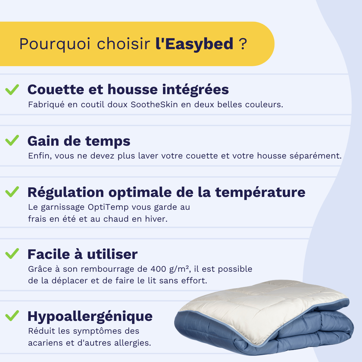 Zelesta Easybed - Bleu & Mastic