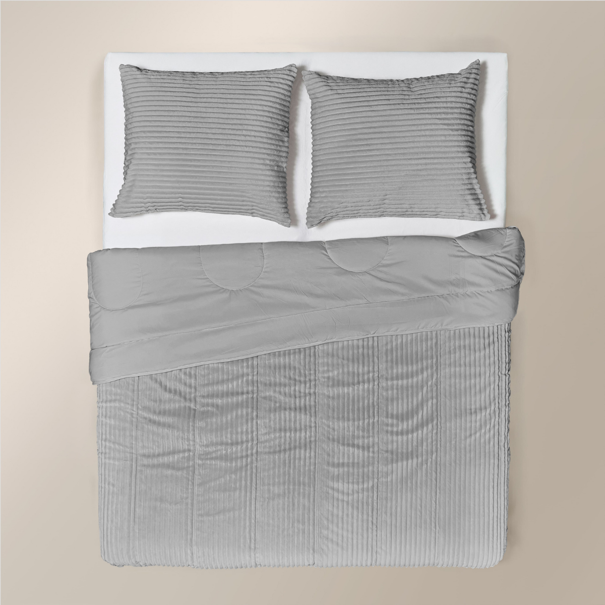 Couette Zelesta Special Teddy Groove - Gris