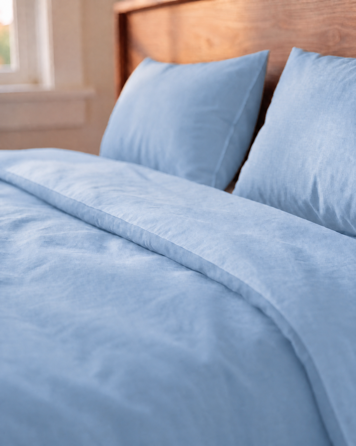 Couette Zelesta Comfort Uni Sans Coutures - Bleu Glacier