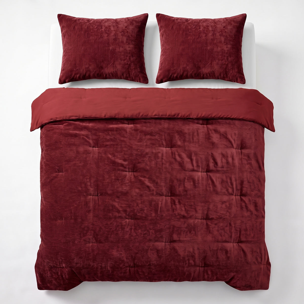 Zelesta Special Jersey Chenille Duvet - Baroque Red