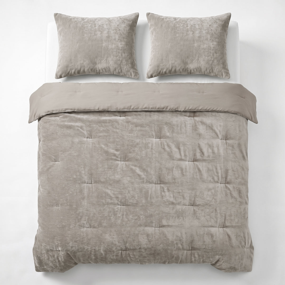 Zelesta Special Jersey Chenille Couette - Gris métal