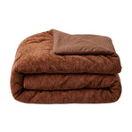Zelesta Special Jersey Chenille Couette - Brun chaud