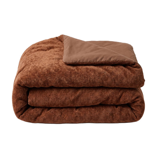 Zelesta Special Jersey Chenille Couette - Brun chaud