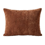 Zelesta Special Jersey Chenille Taies d'oreiller Lot de 2 - Brun chaud