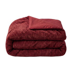 Zelesta Special Jersey Chenille Duvet - Baroque Red