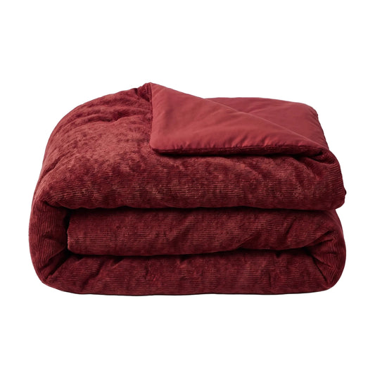 Zelesta Special Jersey Chenille Couette - Rouge baroque