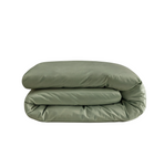 Couette Zelesta Pure Uni Sans Coutures en Coton - Vert Loden