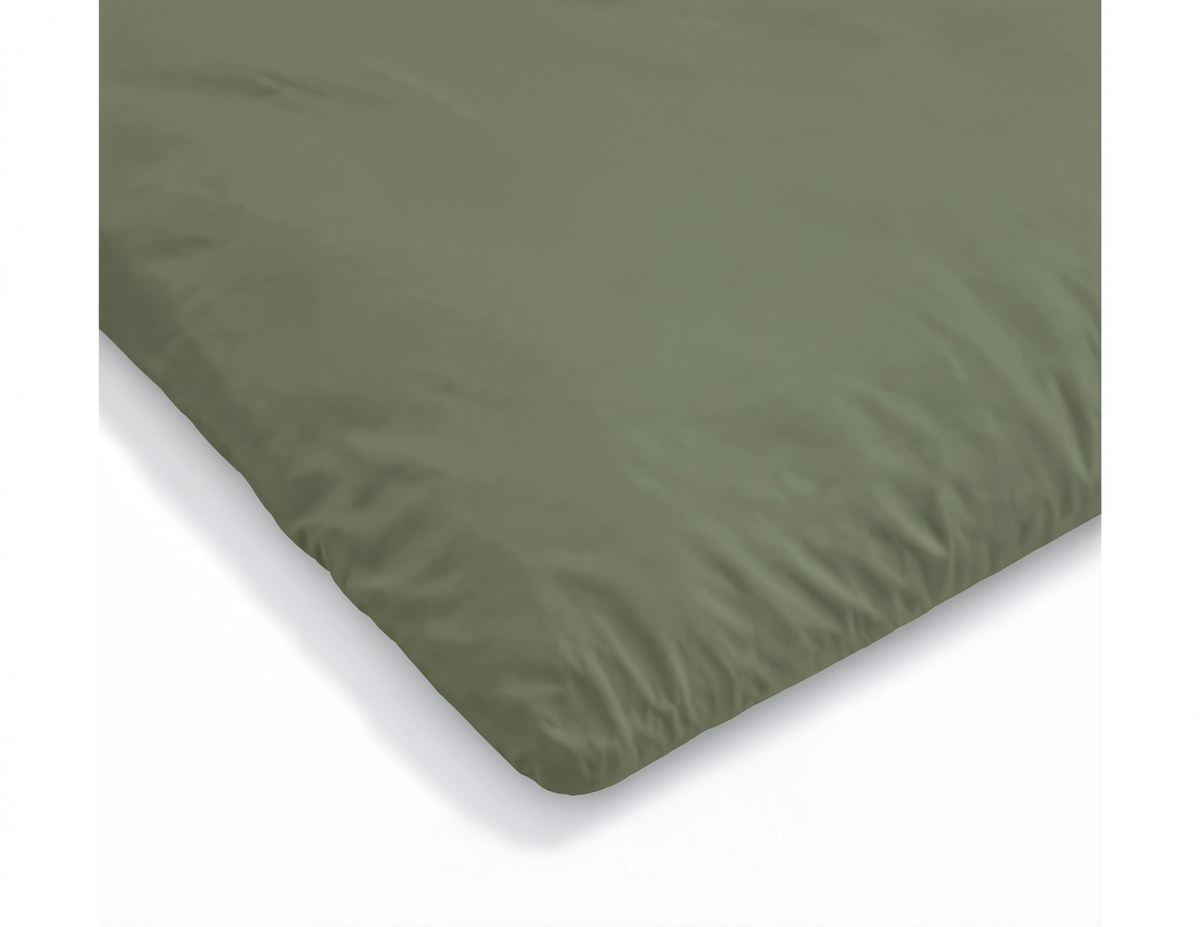 Couette Zelesta Pure Uni Sans Coutures en Coton - Vert Loden