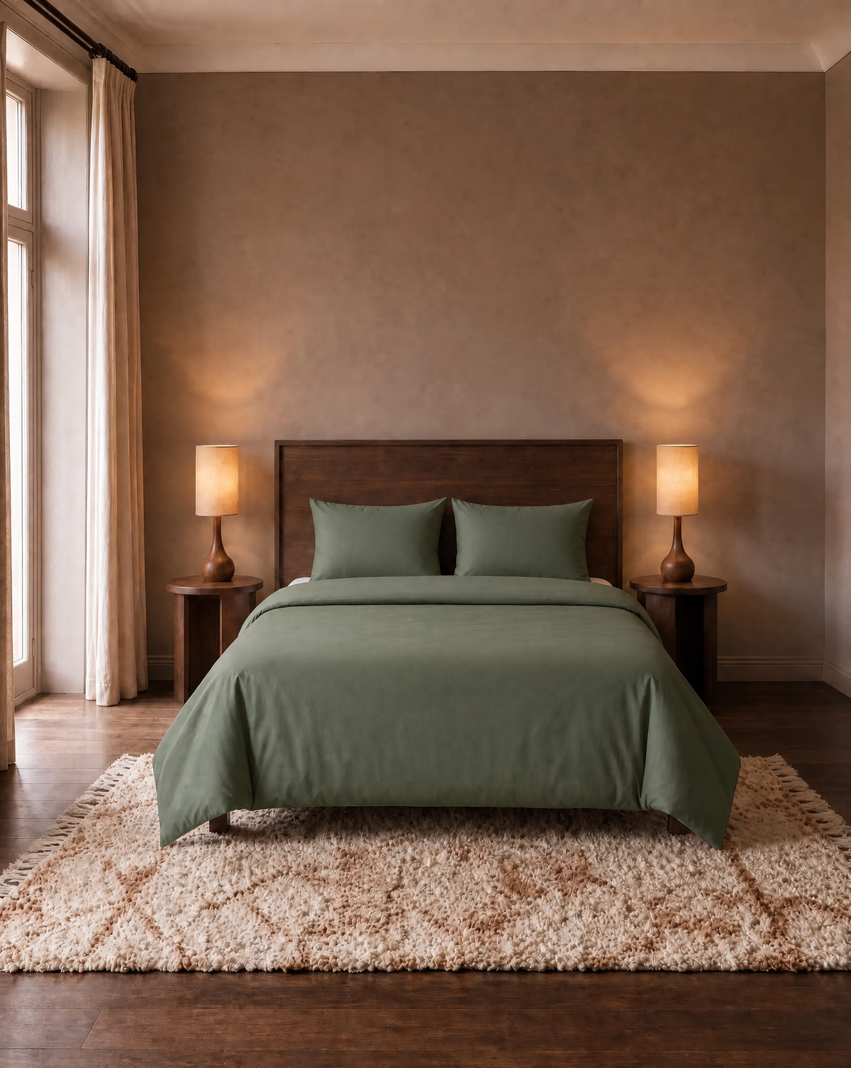 Zelesta Pure Uni Seamless Cotton Duvet - Loden Green