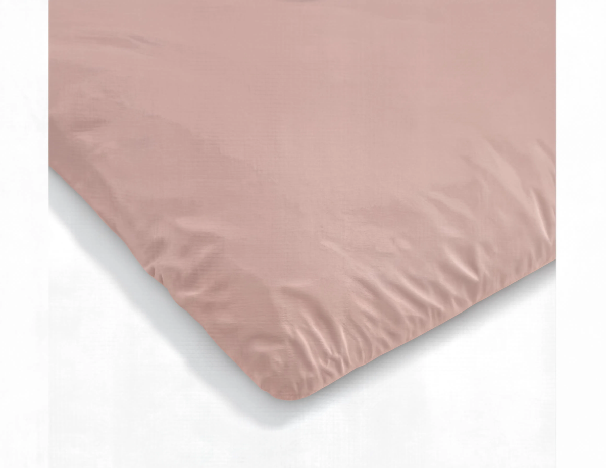 Couette Zelesta Pure Uni Sans Coutures en Coton - Rose Brumeux