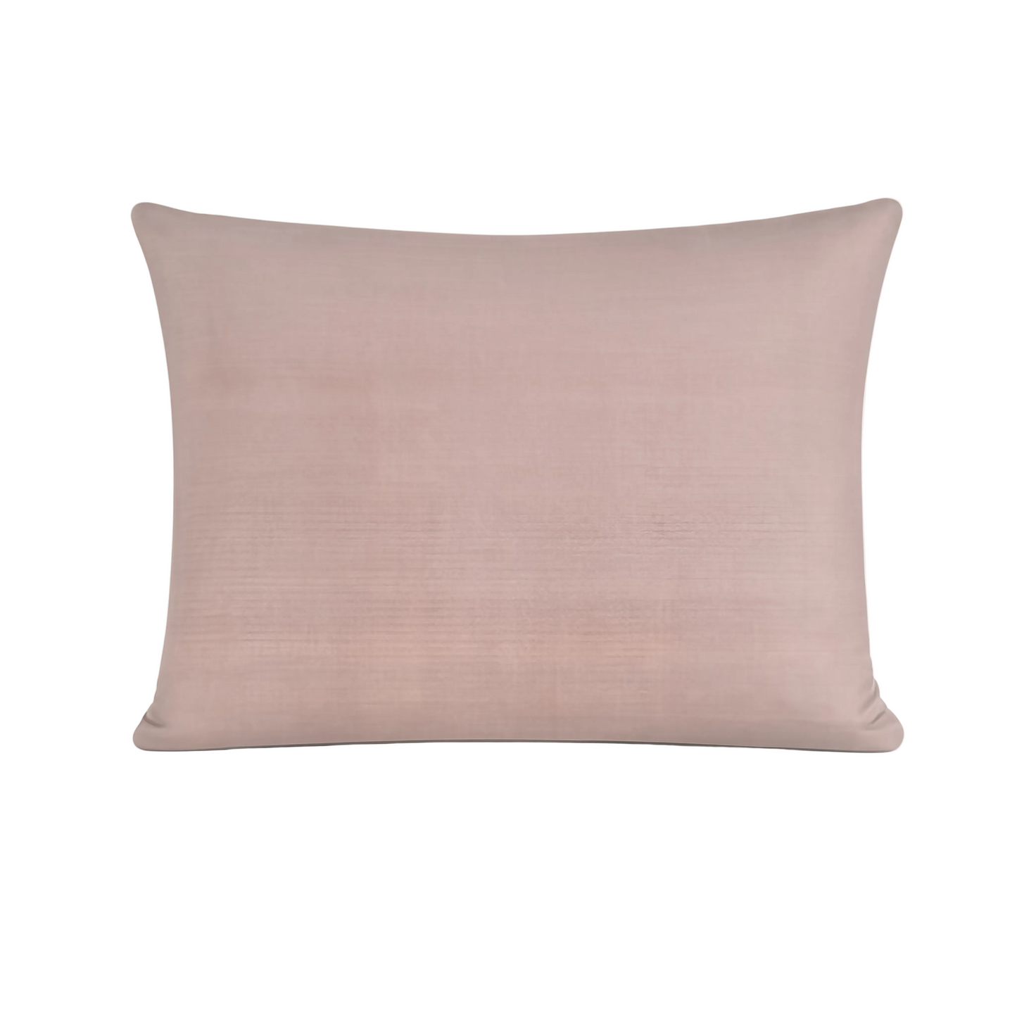 Taie d'Oreiller Zelesta Pure Uni Sans Coutures en Coton Lot de 2 - Rose Brumeux