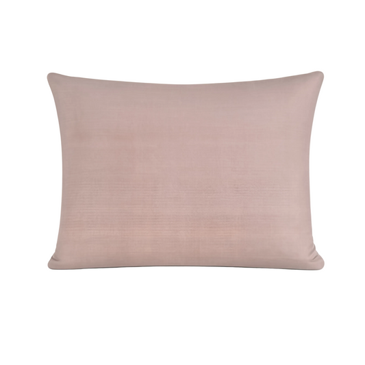 Taie d'Oreiller Zelesta Pure Uni Sans Coutures en Coton Lot de 2 - Rose Brumeux