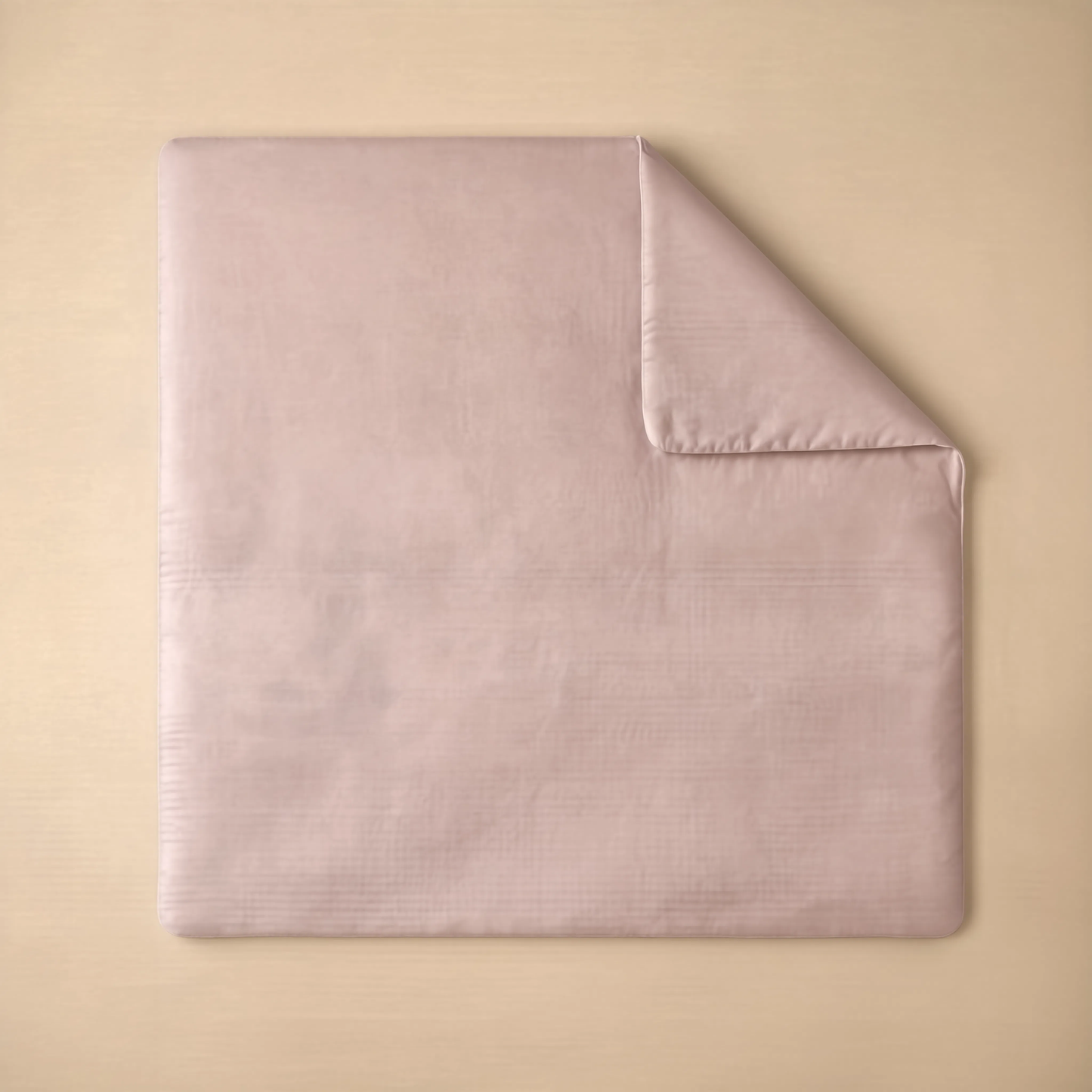 Couette Zelesta Pure Uni Sans Coutures en Coton - Rose Brumeux