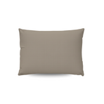 Zelesta Comfort Uni Taie d'Oreiller Set de 2 - Taupe Naturel