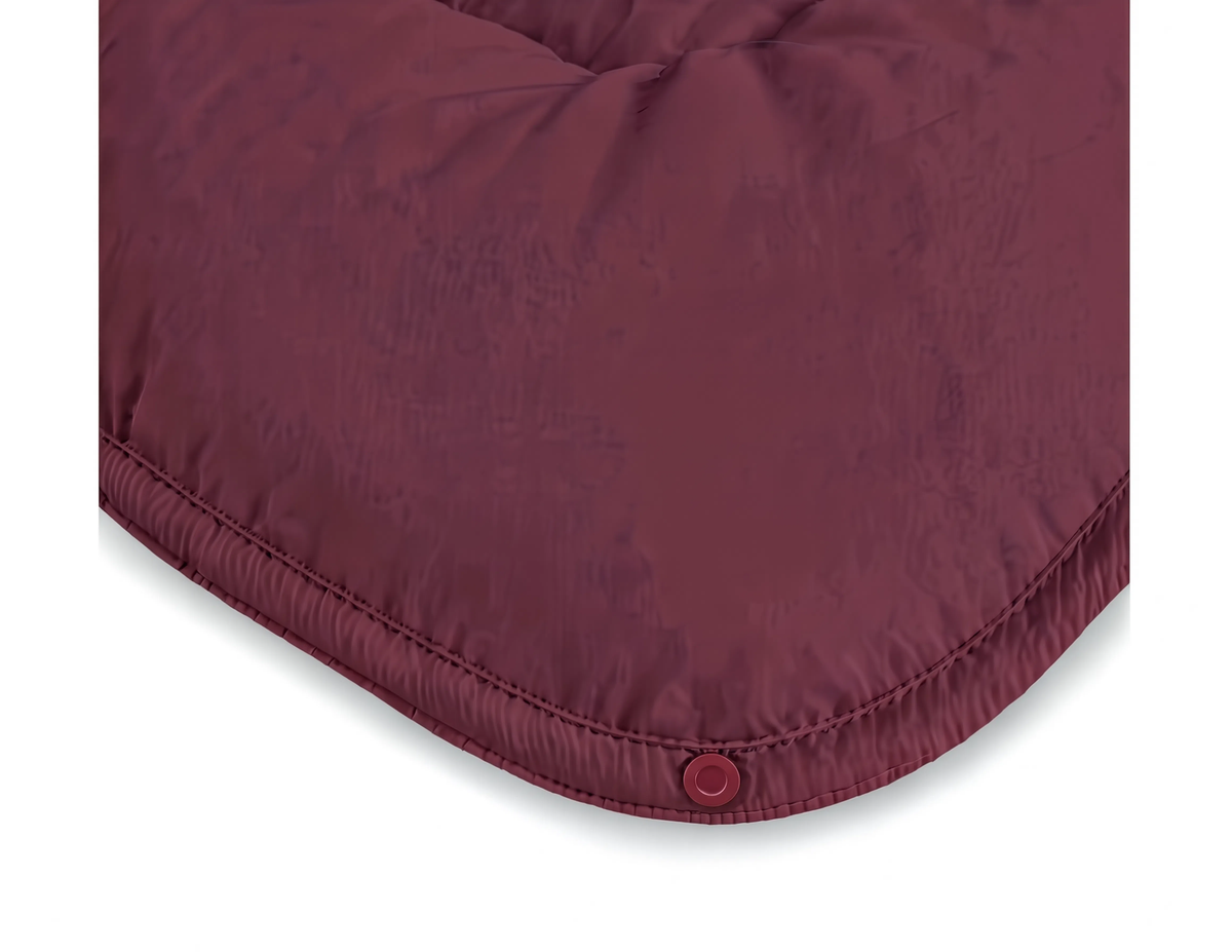 Couette Zelesta Pure Uni 4 Saisons Sans Coutures en Coton – Rouge
