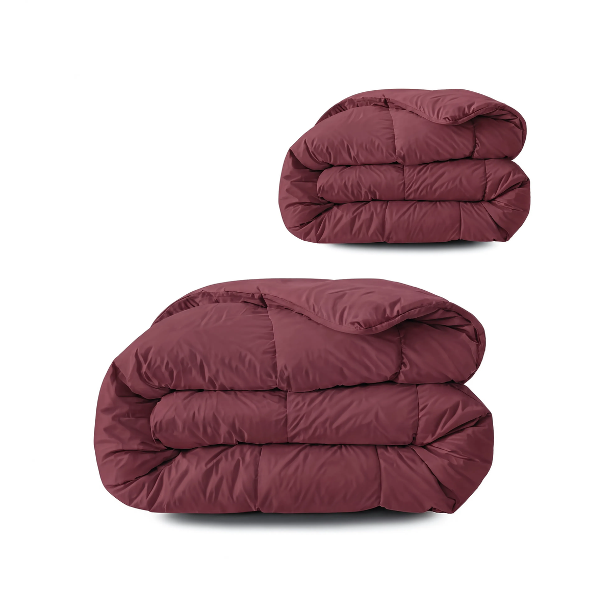 Couette Zelesta Pure Uni 4 Saisons Sans Coutures en Coton – Rouge