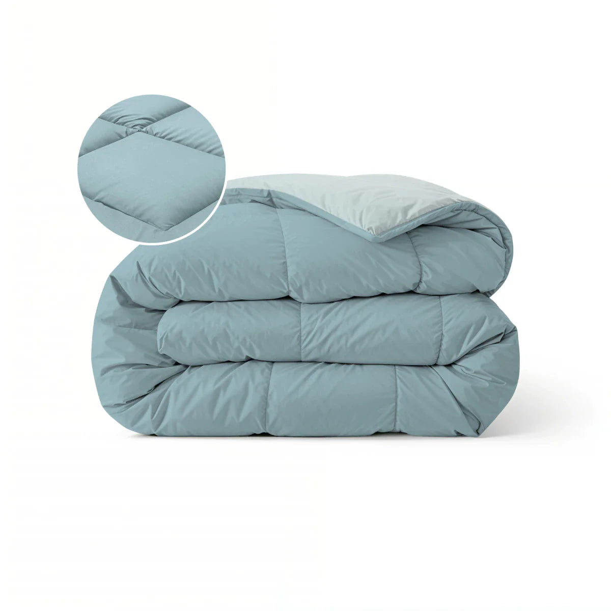 Zelesta Pure Duo Cotton Duvet - Grey-Blue & Light Blue