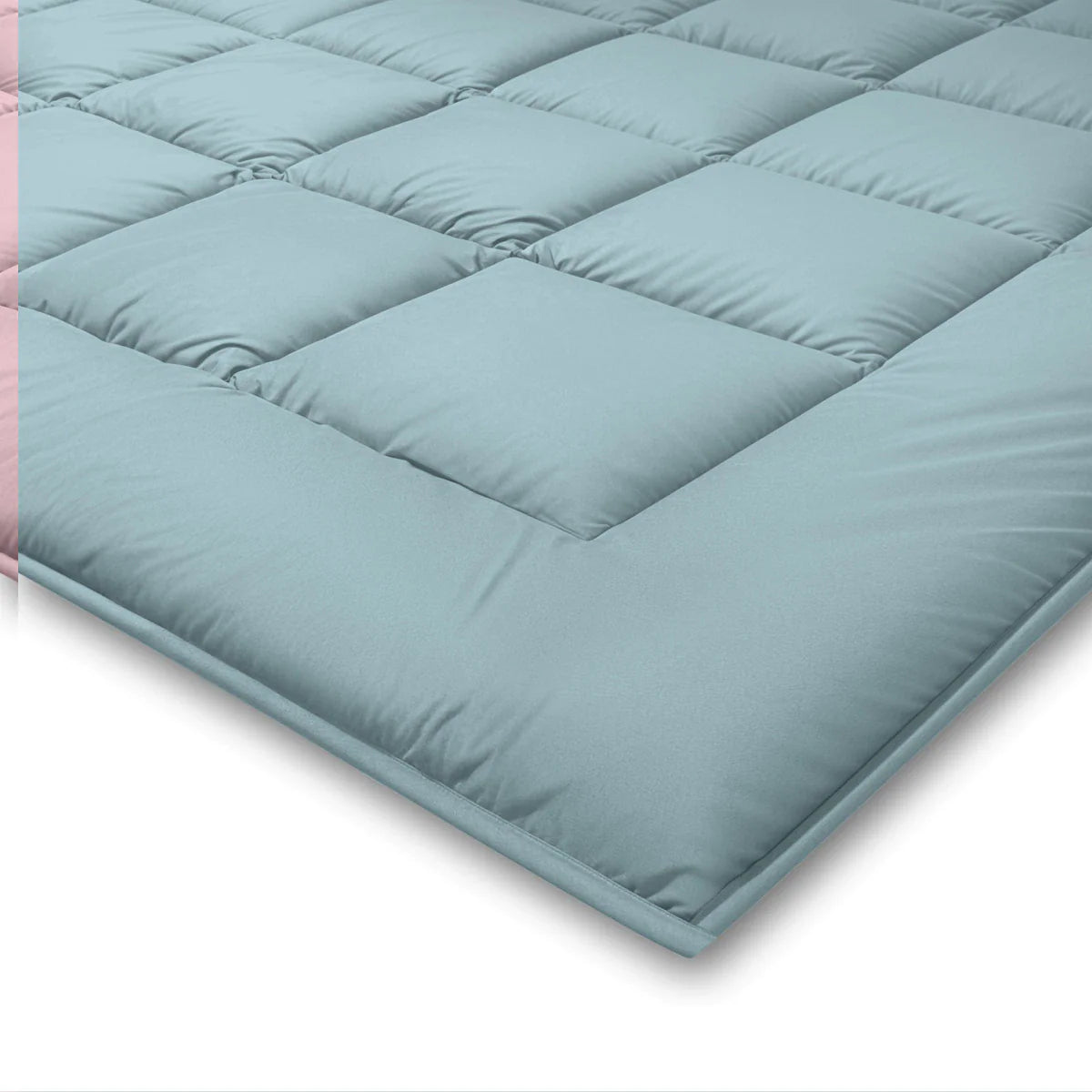 Zelesta Pure Duo Cotton Summer Duvet - Grey Blue & Light Blue