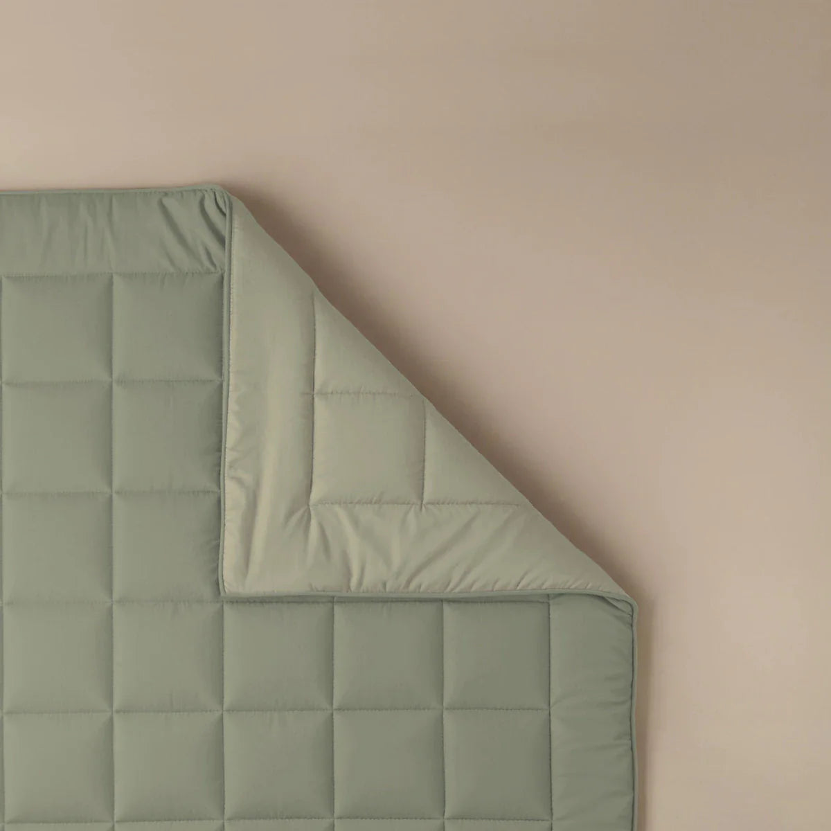 Zelesta Pure Duo Cotton Summer Duvet - Grey-Green & Soft Grey-Green
