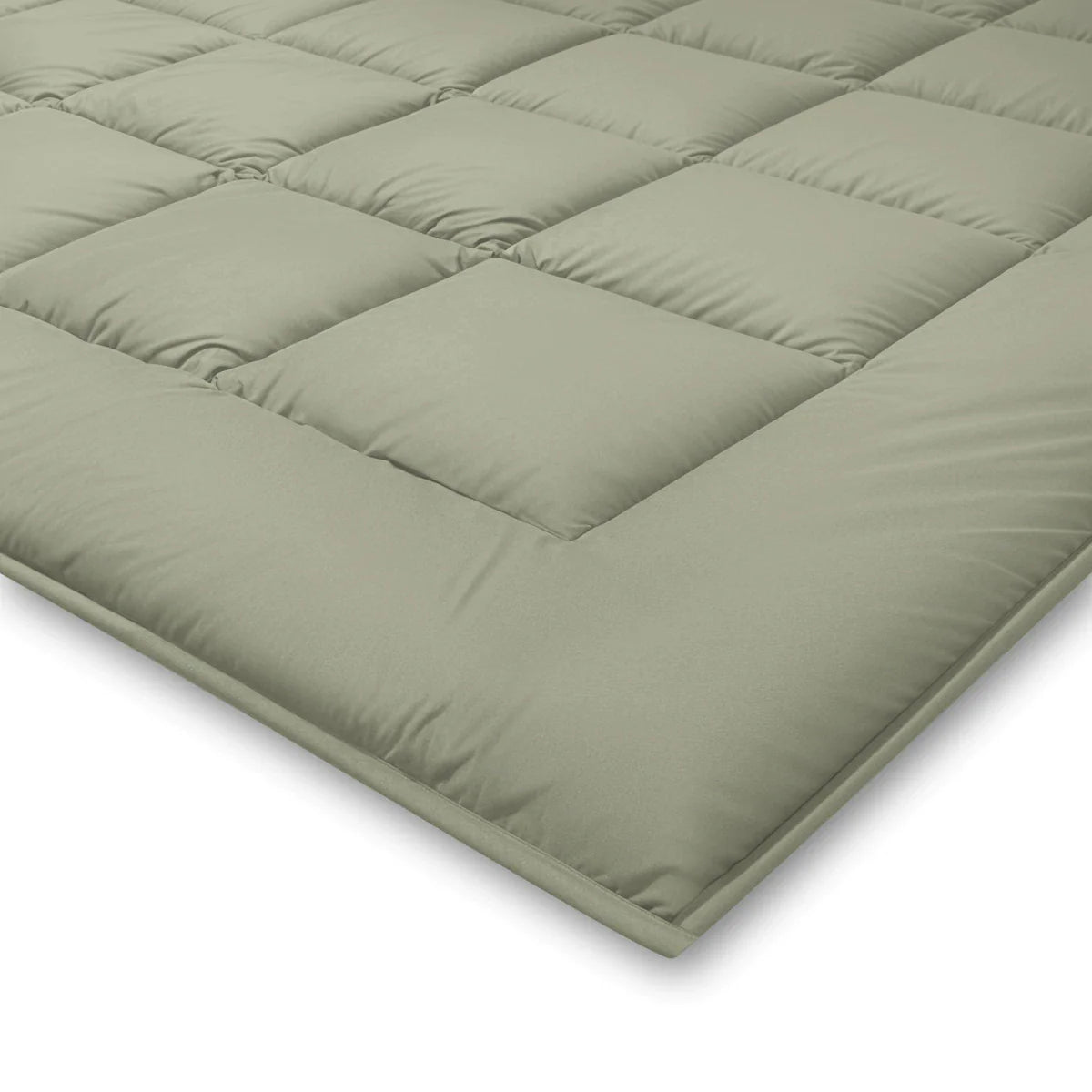 Zelesta Pure Duo Cotton Duvet - Grey-Green & Soft Grey-Green