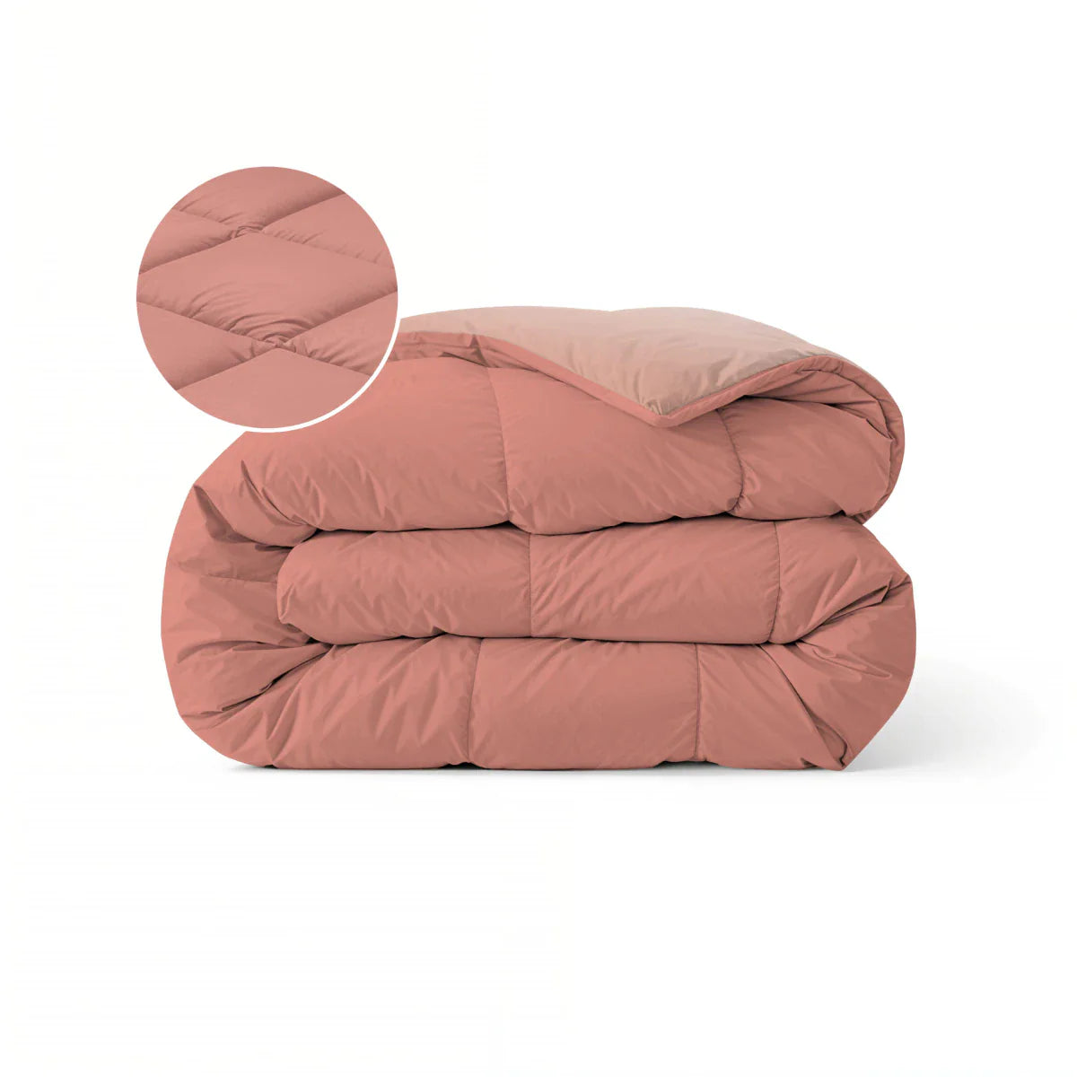 Zelesta Pure Duo Cotton Duvet - Terracotta Pink & Earth Pink