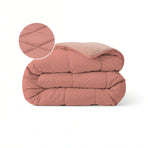 Zelesta Pure Duo Cotton Duvet - Terracotta Pink & Earth Pink