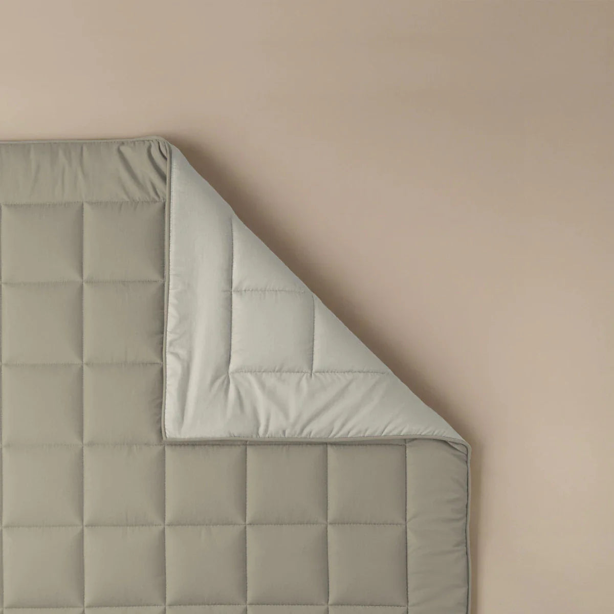Zelesta Pure Duo Cotton Summer Duvet - Warm Grey & Cream White