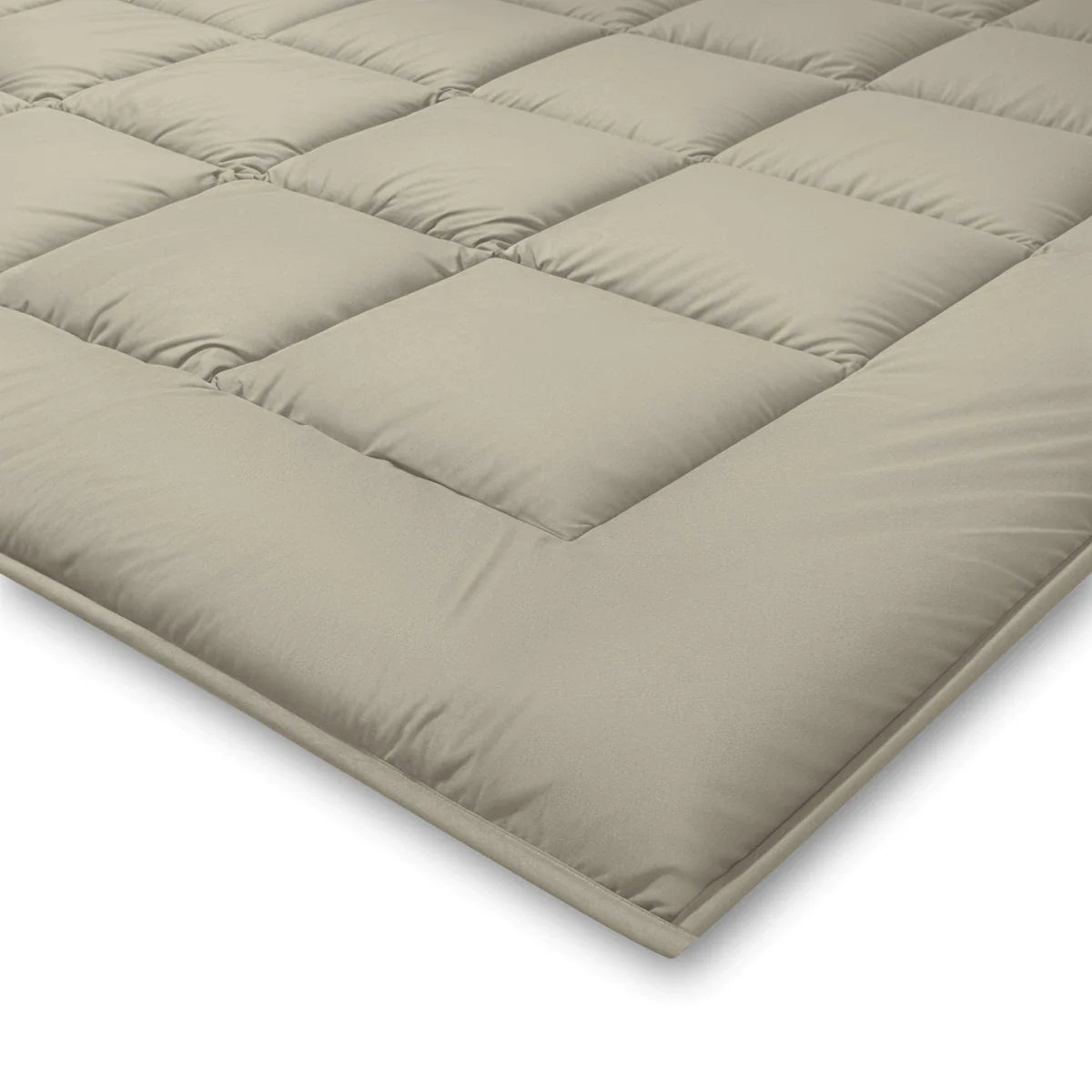 Zelesta Pure Duo Cotton Duvet - Warm Grey & Cream White