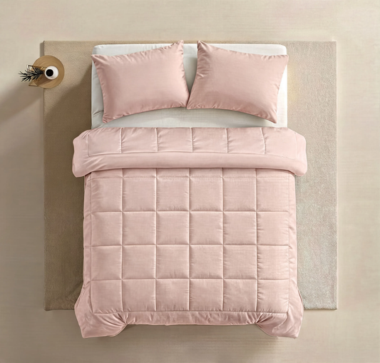 Zelesta Pure Uni Cotton Pillowcase Set Of 2 - Pink