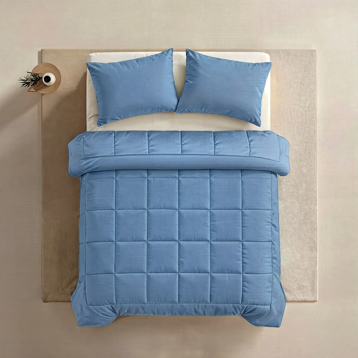 Zelesta Pure Uni 4-Season Cotton Duvet - Blue