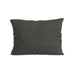 Ensemble de 2 taies d'oreiller Zelesta Pure Uni en coton - Olive Noir