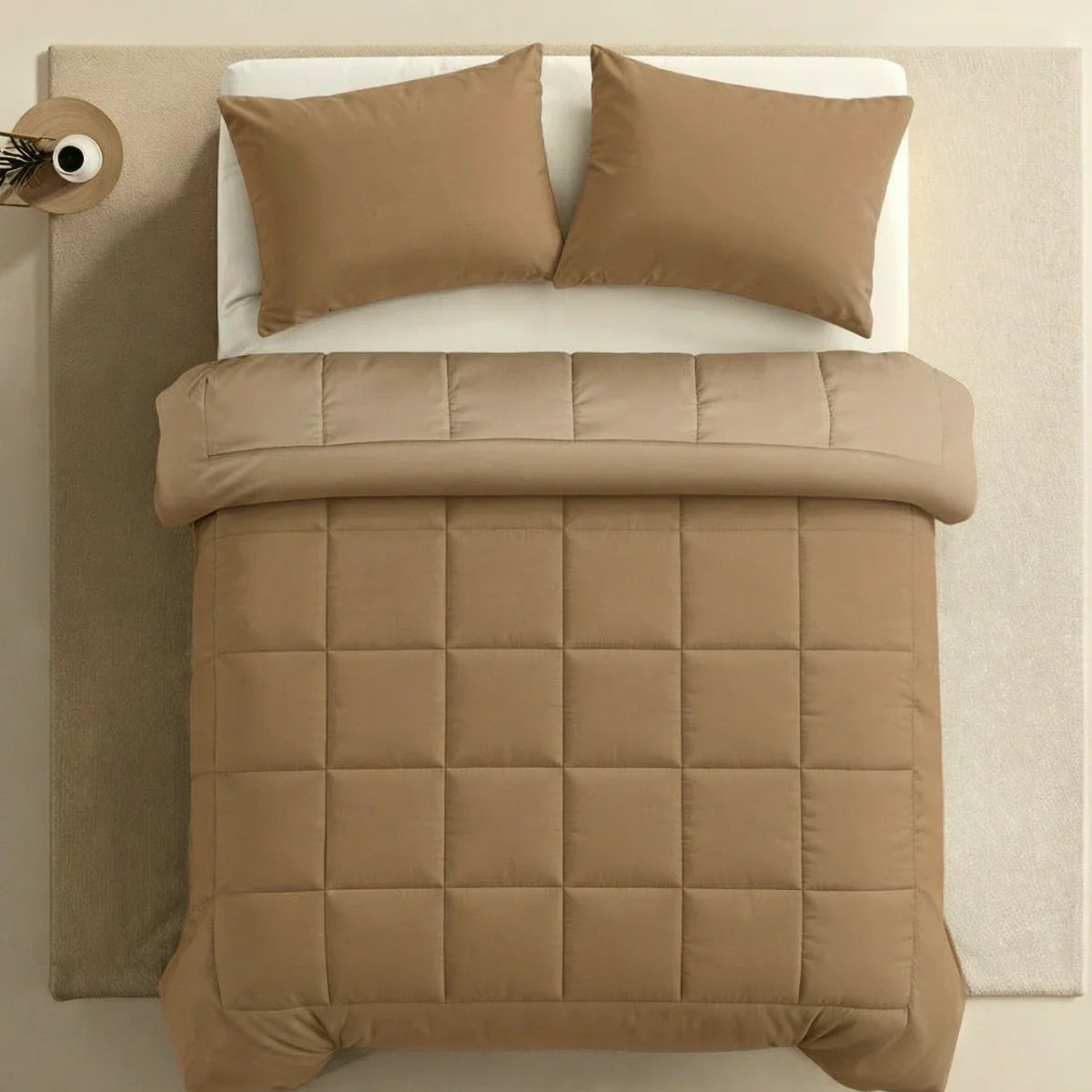 Couette d'été Zelesta Pure Uni Cotton - Marron Cacao