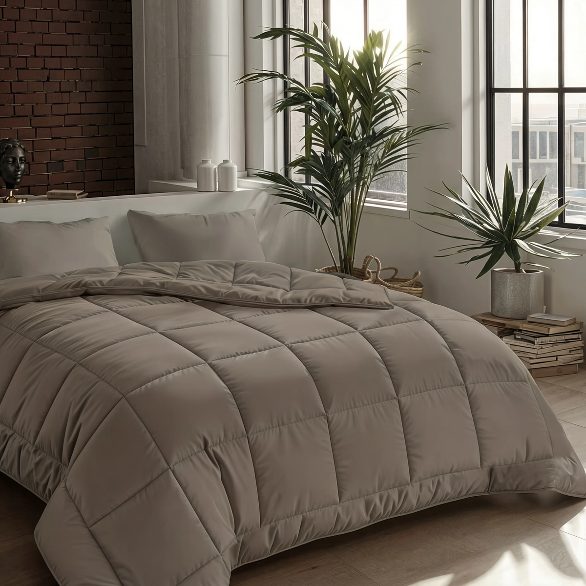 Zelesta Pure Uni 4-Season Cotton Duvet - Anthracite