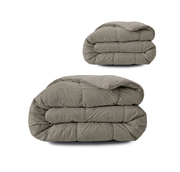 Couette Zelesta Pure Uni 4 Saisons Sans Coutures en Coton – Anthracite