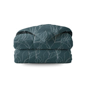 Zelesta Pure Design Cotton Duvet - White Leaves