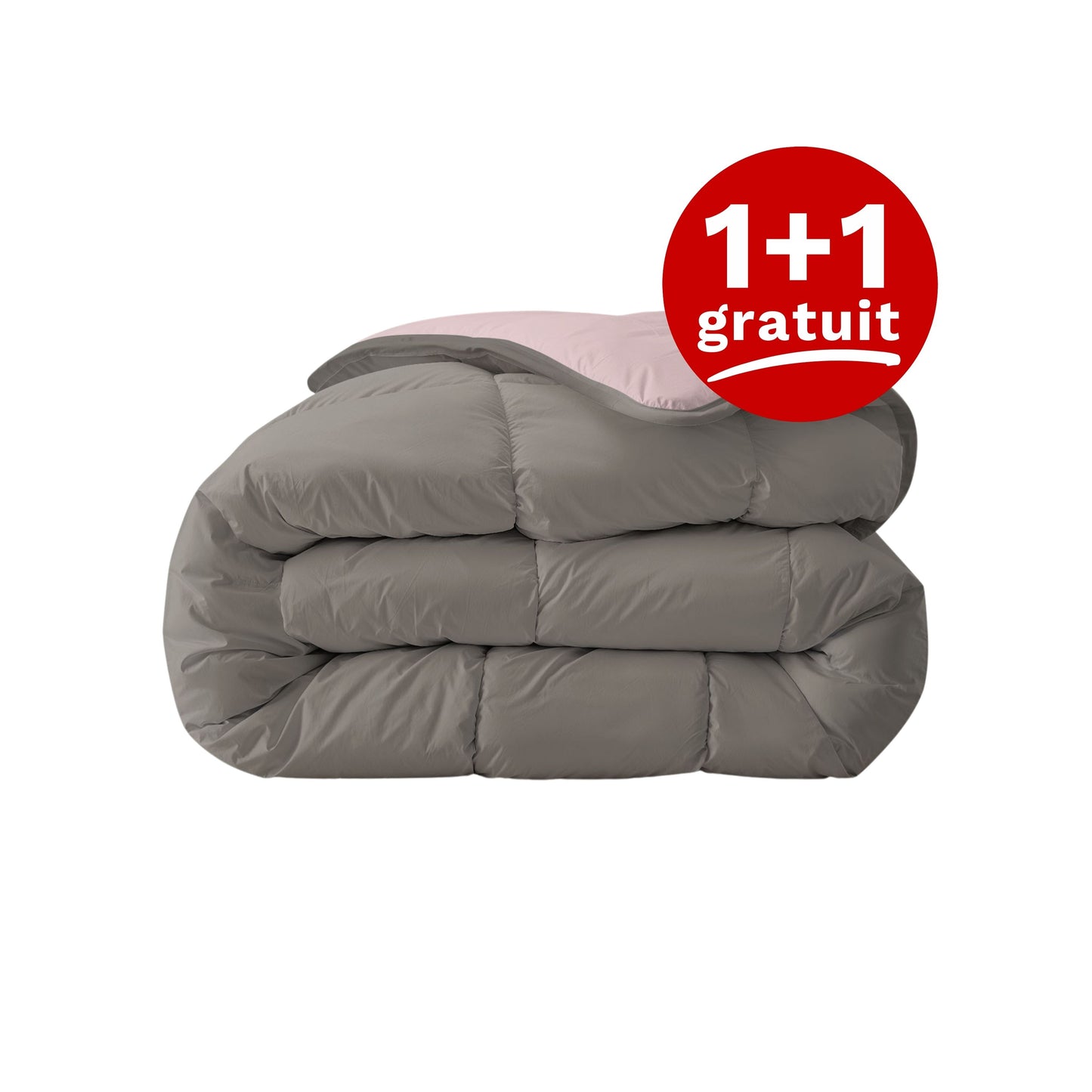 Zelesta Royalbed - Rose Pastel et Gris Tendre